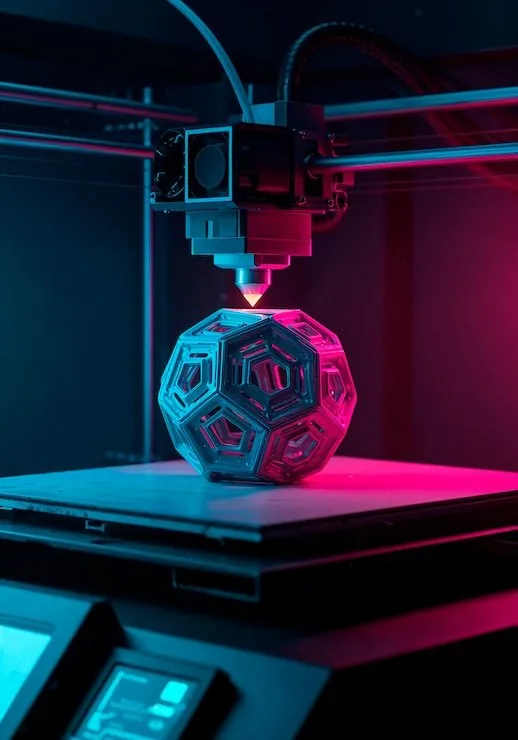 3D tiskárna při tisku geometrického objektu – cena 3D tisku